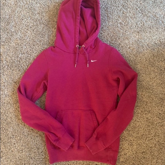 Dark Pink Nike Hoodie - Picture 4 of 5